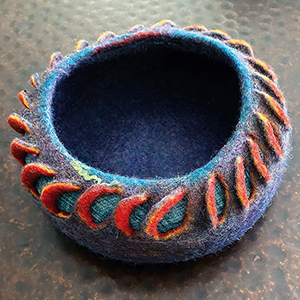 Felted vessel.