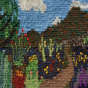 Woven wall art - landscape.